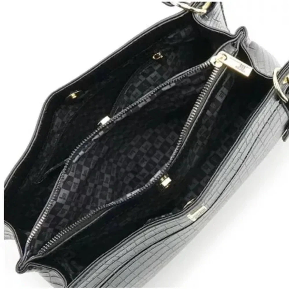 NWT London Fog Brielle Croco Satchel